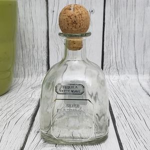 Empty Liquor Bottle --Patron Tequila Silver 375ml